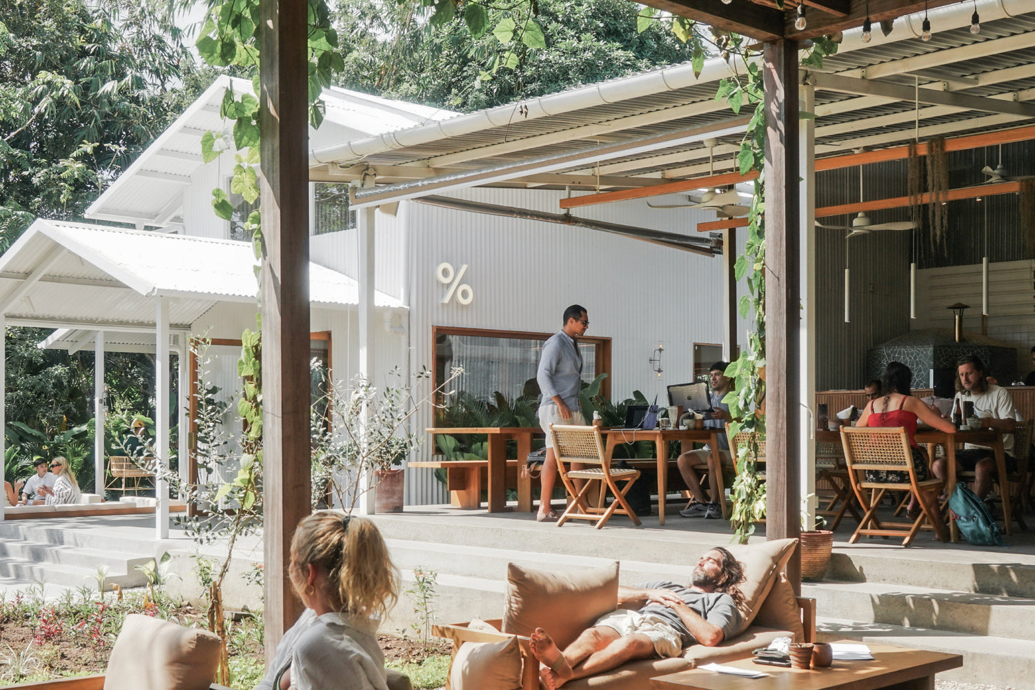 % Arabica coffee store near Bingin Beach in Uluwatu, Bali