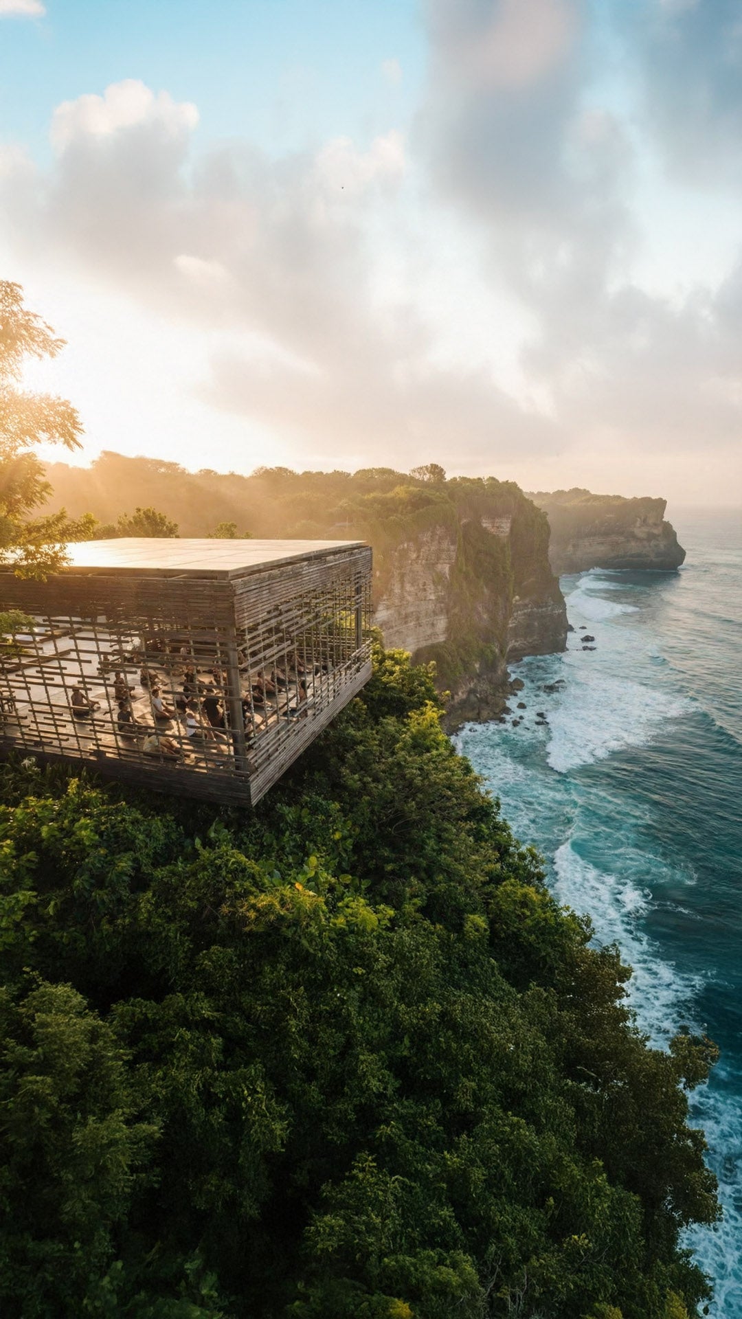 Azoria x Alila Cliffside Flow clifftop view in Uluwatu