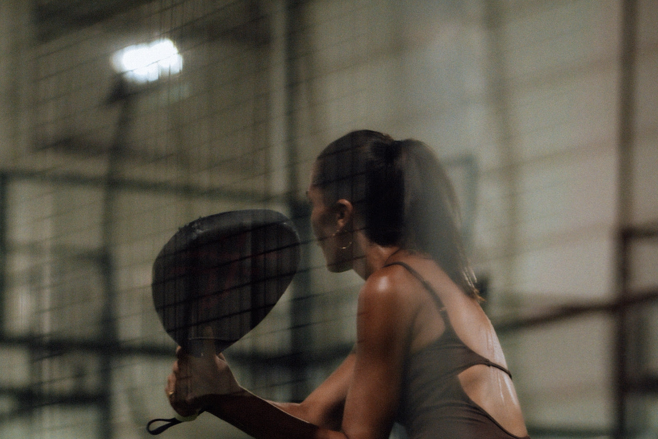 Padel doubles match at Azoria Padel Club in Uluwatu
