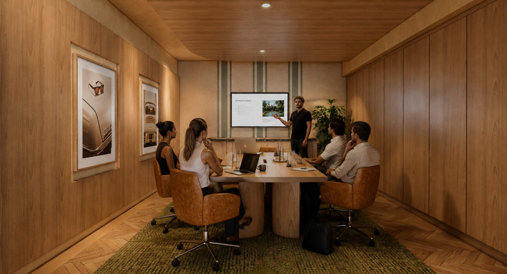 Coworking boardroom presentation — Azoria, Uluwatu, Bali